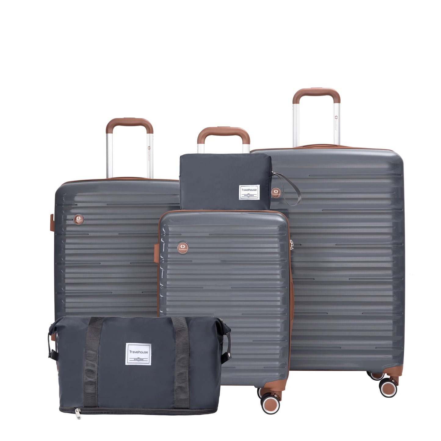 Luggage Sets 5 Piece,Suitcases with Double Spinner Wheels and TSA Lock,Hard-case 3 set Luggage with Travel Duffel Bag