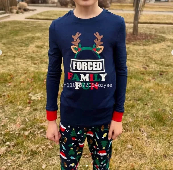 New Year's Costumes Family Matching Outfits Christmas Pajamas Mother Father Kids Clothing Set Baby Romper Xmas Family Look Pjs