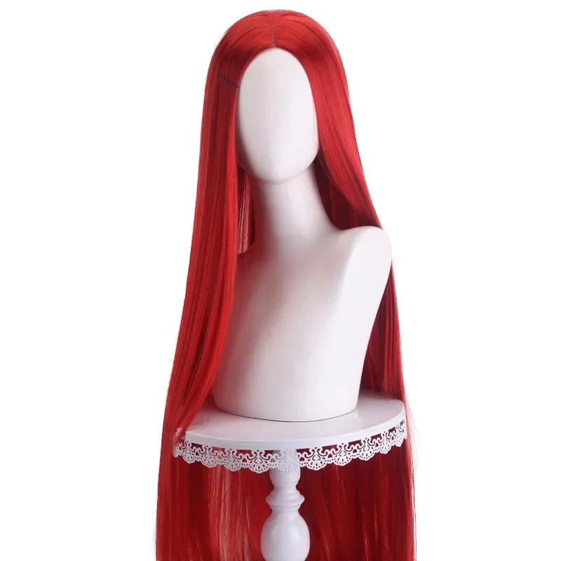 40Inch Long Straight Cosplay Wig Centre Parting Central Split Blond Pink Rose Red Purple Heat Resistant Synthetic Hair Wigs