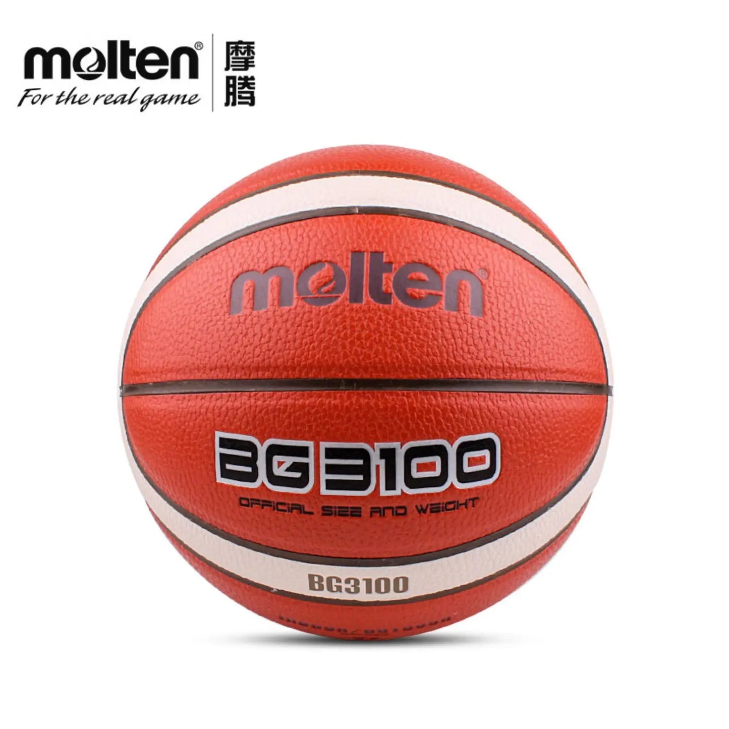 Original Molten BG3100 Basketball Soft Touch Rubber and Faux Leather Training Basketball High Bounce Indoor Outdoor Basketball