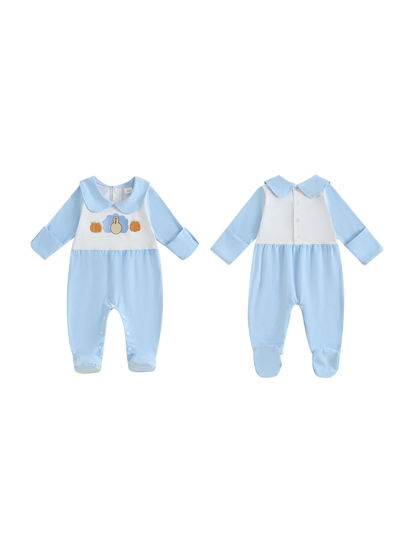 Adorable Infant Winter Hooded Romper with Cute Cartoon Embroidery and Soft Fleece Lining for Extra Warmth and Comfort