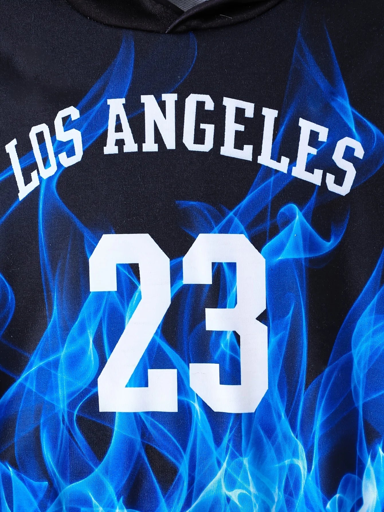 2-piece set of winter and autumn boys' hooded sweatshirt and pants outfit - cool children's sports outfit